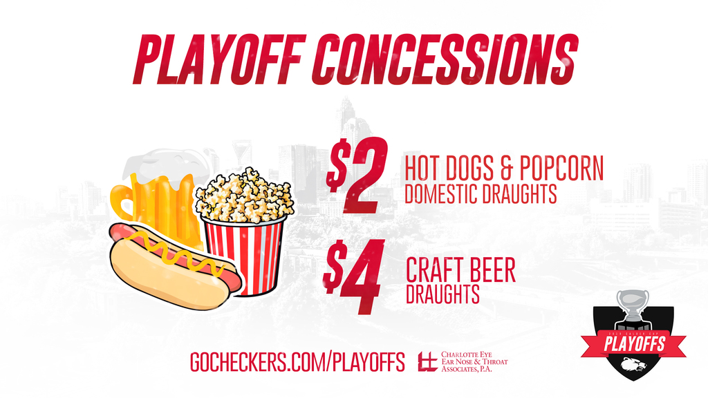 Charlotte Checkers Playoff Concession Specials
