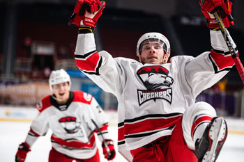 Martin Necas Scores Overtime Winner as Checkers Top Belleville - Charlotte  Checkers Hockey 