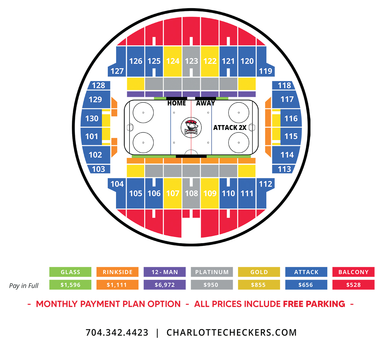 Charlotte Checkers season ticket pricing