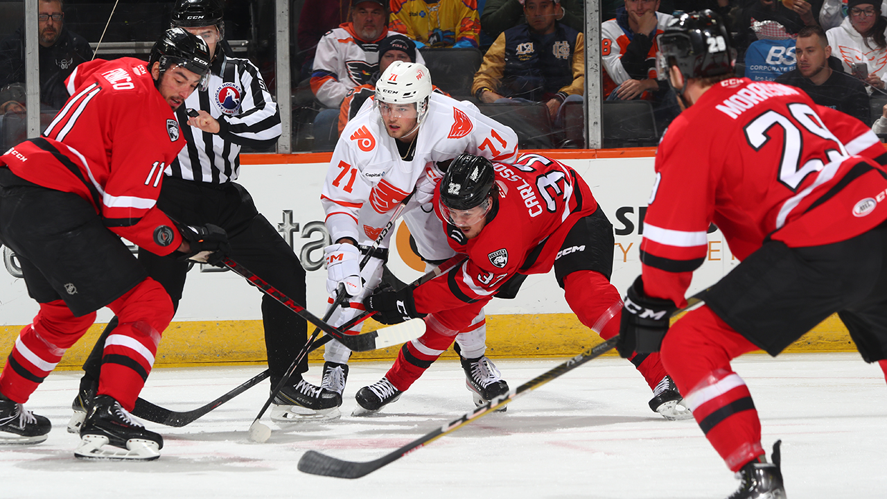 Checkers Fall 5-2 in Lehigh Valley - Charlotte Checkers Hockey