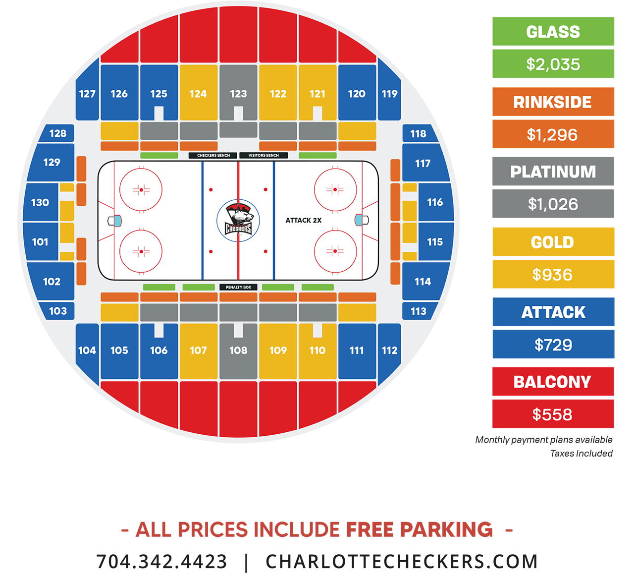 Charlotte Checkers season ticket pricing