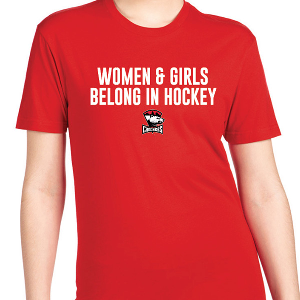 Women and Girls Belong in Hockey shirt