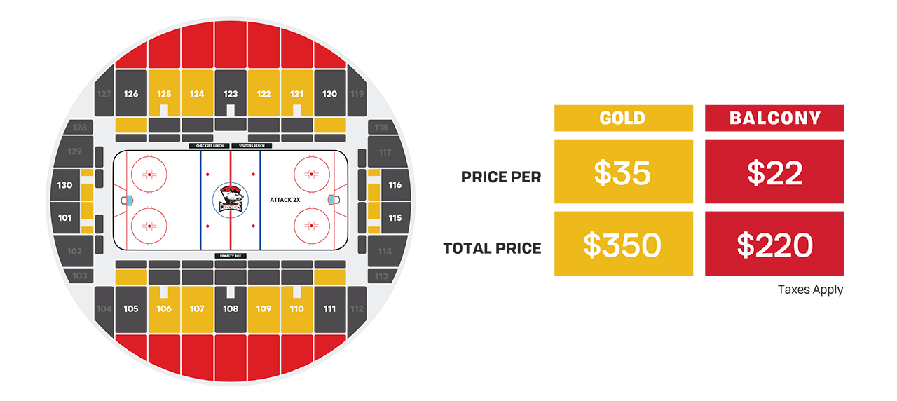 Charlotte Checkers flex packs