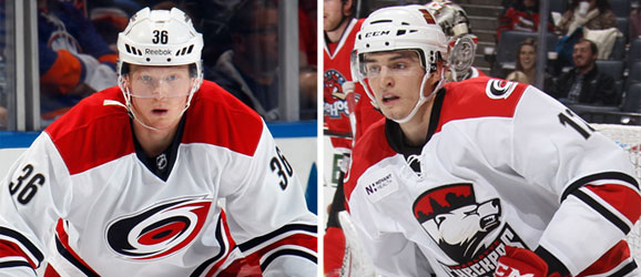 Hurricanes assign Patrick Brown and Brody Sutter to Charlotte