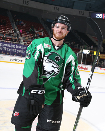 Charlotte Checkers Connor Brickley St. Patrick's Day