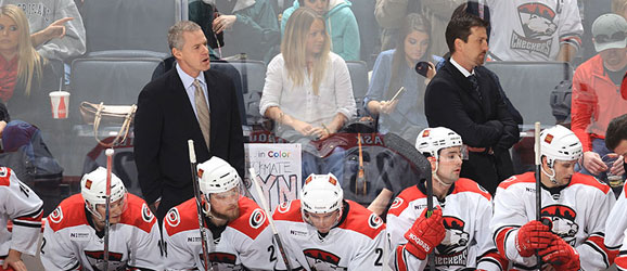 Charlotte Checkers coach Jeff Daniels