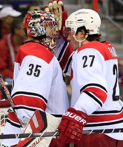 Justin Peters and Justin Faulk