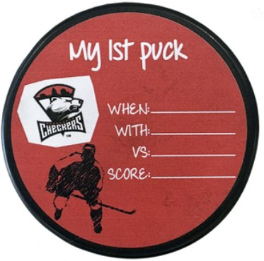 Charlotte Checkers My First Checkers Game puck