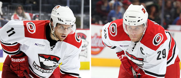 Zach Boychuk and Michal Jordan